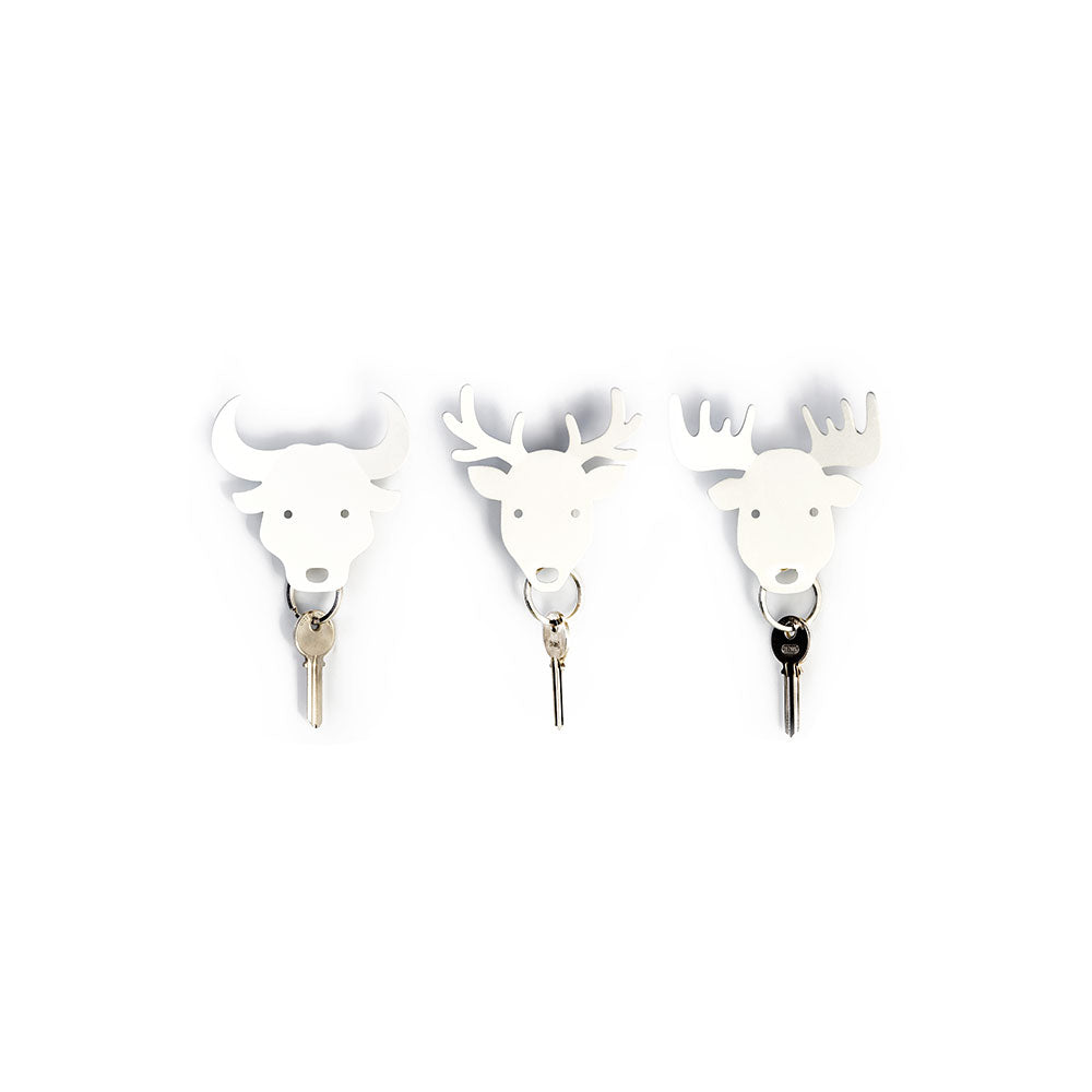 bull deer moose key holder