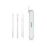 Essento Reusable Glass Straw Set