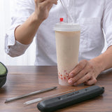 Essento Reusable Glass Straw Set