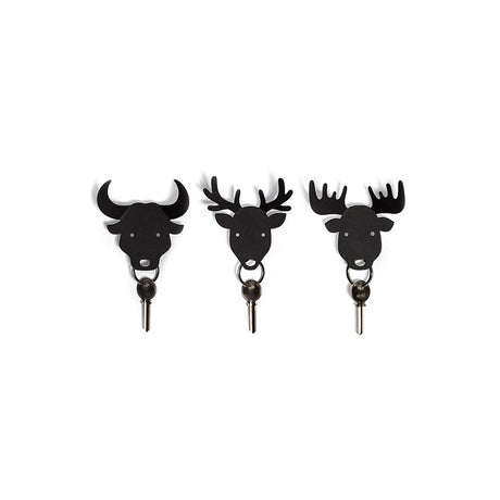 bull deer moose key holder