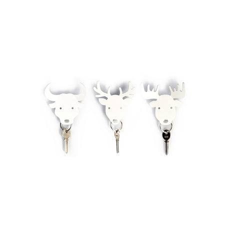 bull deer moose key holder