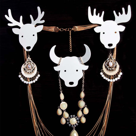 bull deer moose key holder