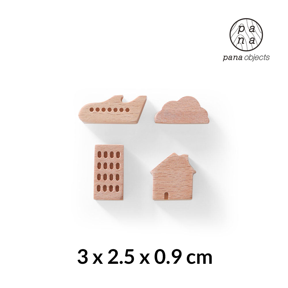 Small Ville (Town) - Magnet (Beech)