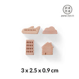 Small Ville (Town) - Magnet (Beech)