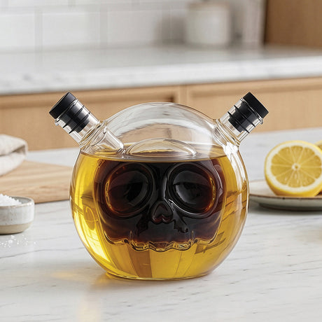 Skully - Oil and Vinegar Cruet Dispenser by OTOTO